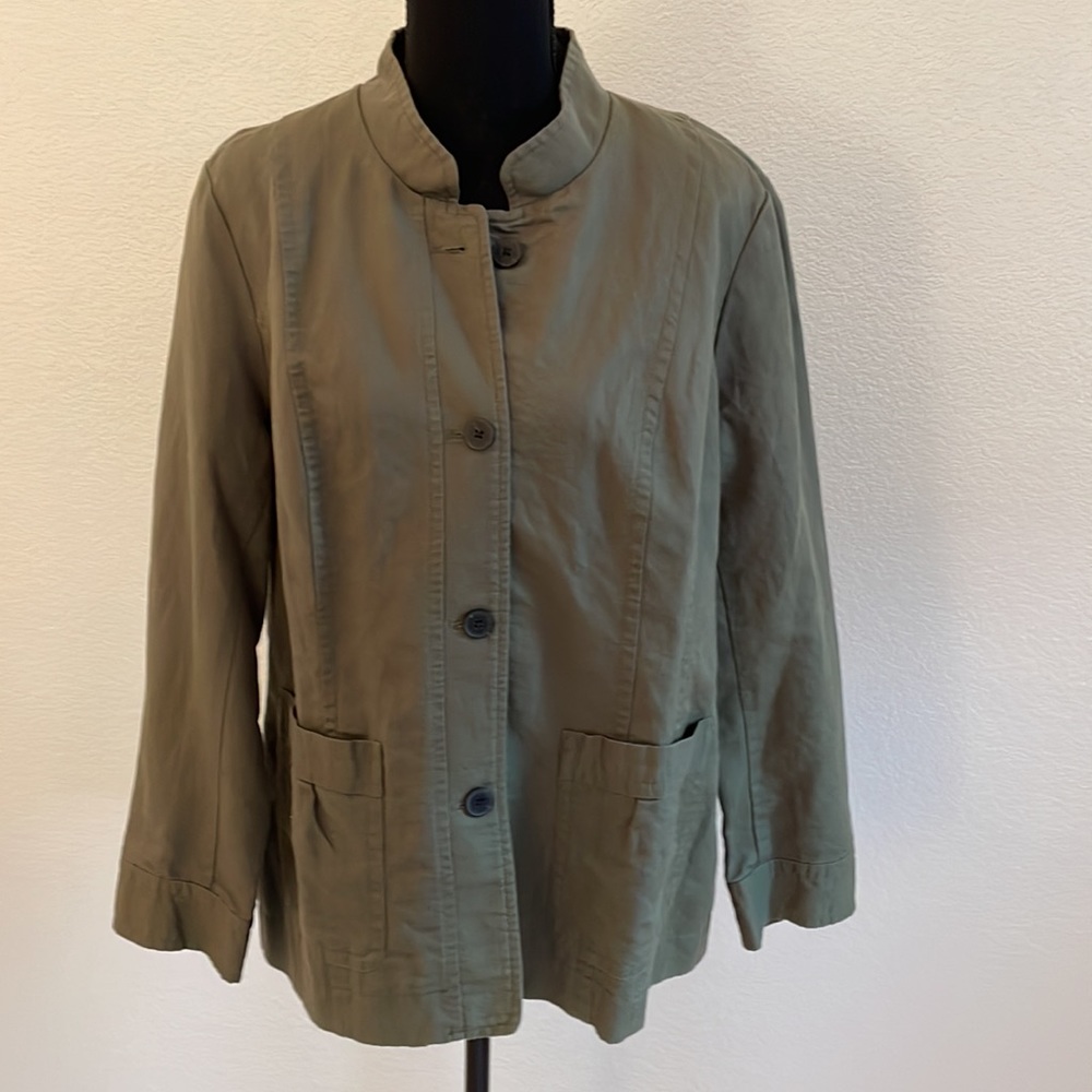 Coldwater Creek size P12 forest green jacket